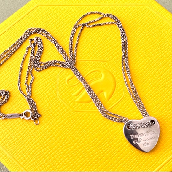 Tiffany & Co. Silver Heart Pendant Necklace
